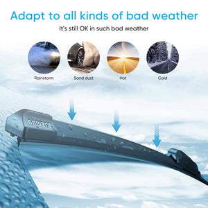 Tesla Model 3 & Y All-Season Replacement Windshield Wiper Blades