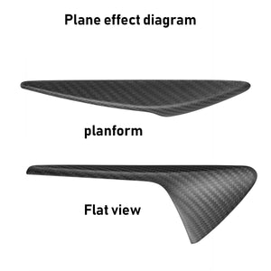 Carbon Fiber Side Markers Turn Signal Overlays for Tesla Model 3, S, and X