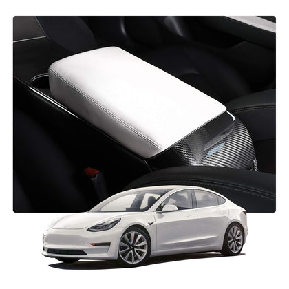 White Armrest Cover for Tesla Model 3 & Y