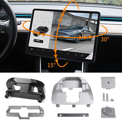 Adjustable Four Direction Center Touchscreen Swivel Mount for 2017-2022 Tesla Model 3 & Y