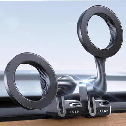 Tesla Phone Mount for MagSafe Car Mount [Never Blocks] Tesla Model 3 Y Phone Mount Tesla Model 3 Y Adjustable Tesla Phone Holder Fits iPhone 15 Pro Max Plus 14 13 12 AIl Phones