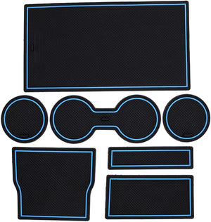2017-2020 Tesla Model 3 Custom Fit Cup Holder and Center Console Compartment Liner 7 Piece Set