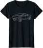 CyberTrucks Line Art Futuristic Truck Cyber Design EV Fan Women's T-Shirt