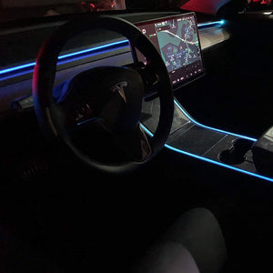 2017-2020 Tesla Model 3 & Y Center Console/Dashboard Ambient LED Light Kit