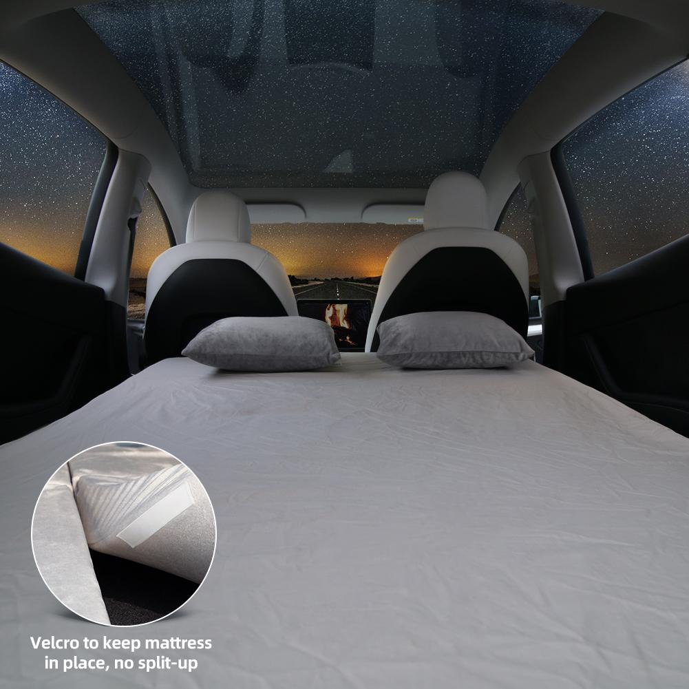 CertiPUR Certified Portable & Foldable Memory Foam Camping Mattress with Storage Bag for Tesla Model Y