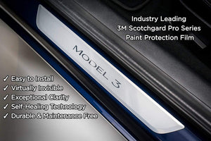 Tesla Model 3 & Y Clear Door Sill Protectors(2 Pieces)