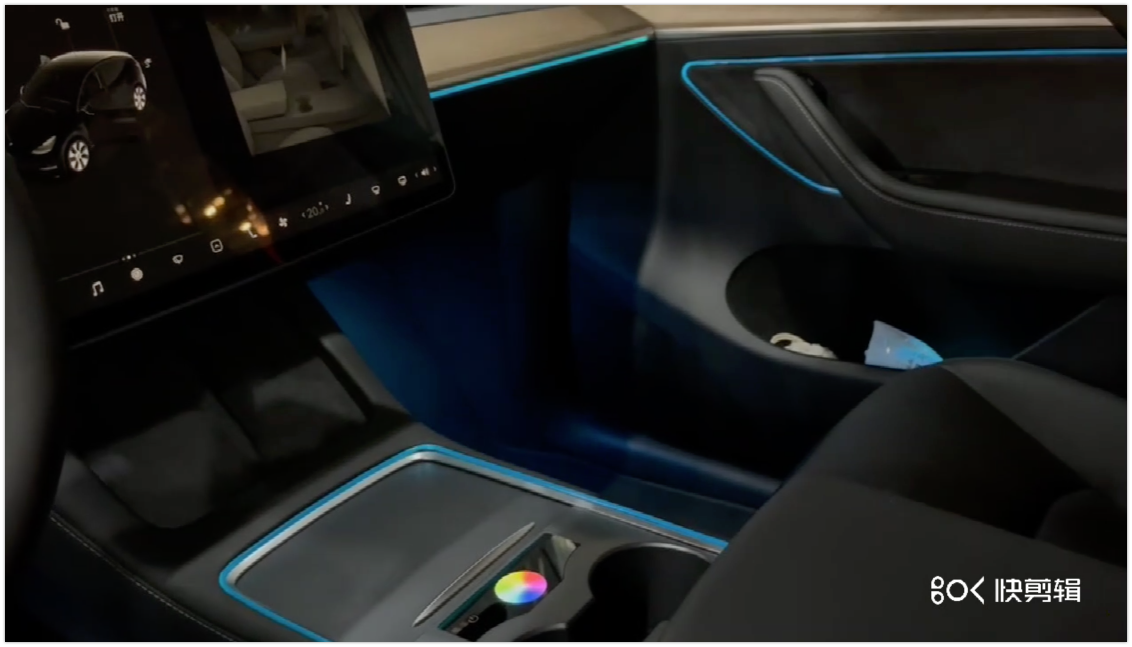 Carbonoptik Set Innenraum Tesla Model 3 und Model Y 2021 - 2022