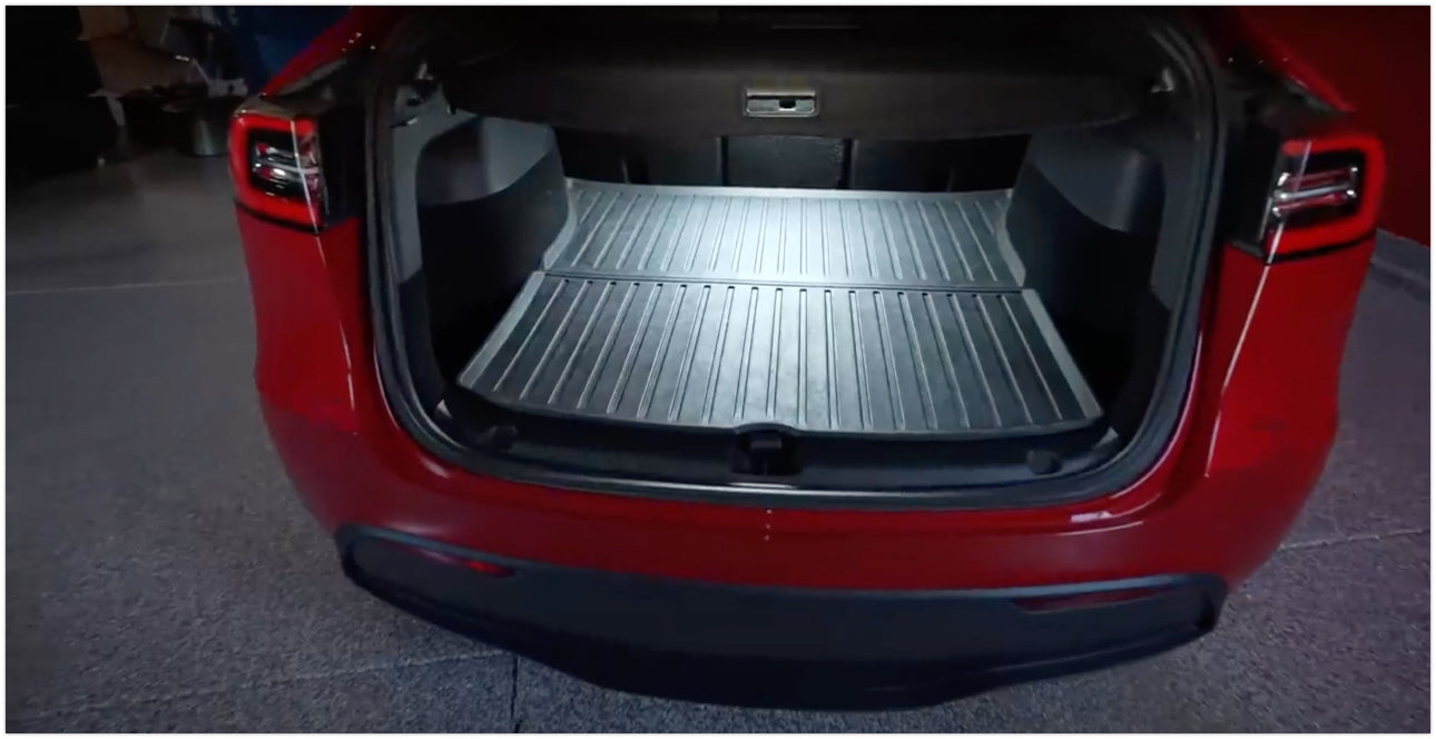 Tesla Model Y Retractable Cargo Bay Cover with LED Light Bar
