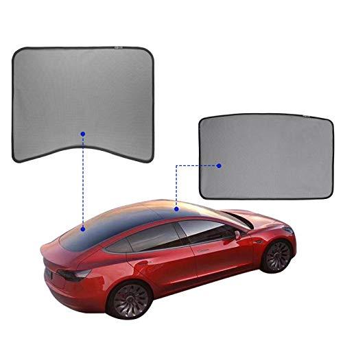 2017-2020 Tesla Model 3 Glass Roof and Rear Roof Window Sunshades