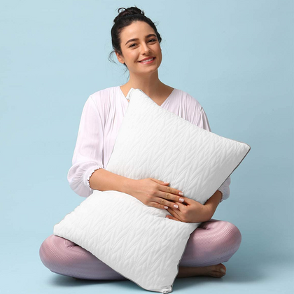 Shredded Memory Foam, Hypoallergenic, Adjustable with Cooling Washable Cover CertiPUR-US Certified- Camping Pillow