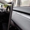 Tesla Model 3 & Y Matte Carbon Fiber Dashboard Cap