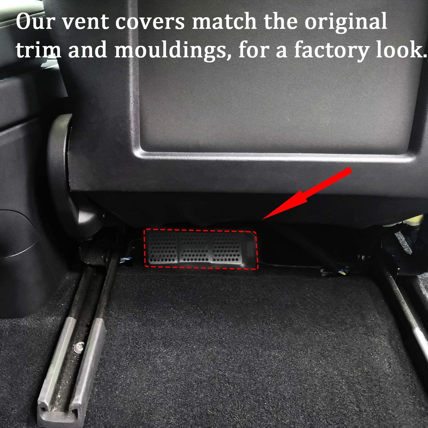 Tesla Model 3 Rear Seat Air Vent Cover Grille Under Front Seat (2