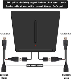 Tesla Model 3 Dual Qi Wireless Phone Charging Pad