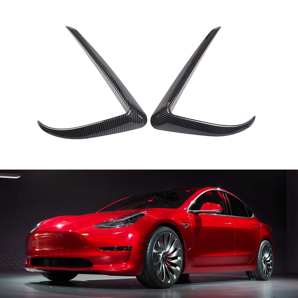 2018-2022 Tesla Model 3 Front Fog Light Trim Covers