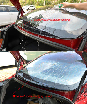 Tesla Model Rear Window Wing Lip Carbon Fiber Spoiler