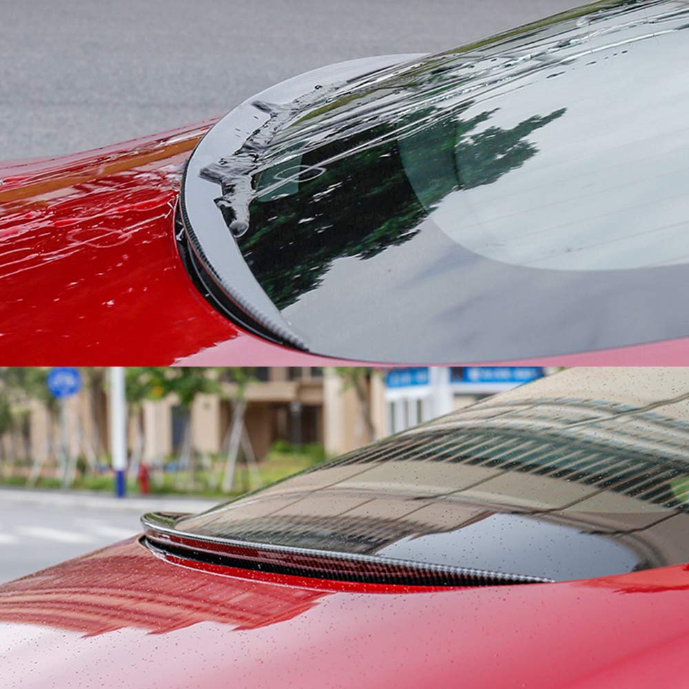 Tesla Model Rear Window Wing Lip Carbon Fiber Spoiler