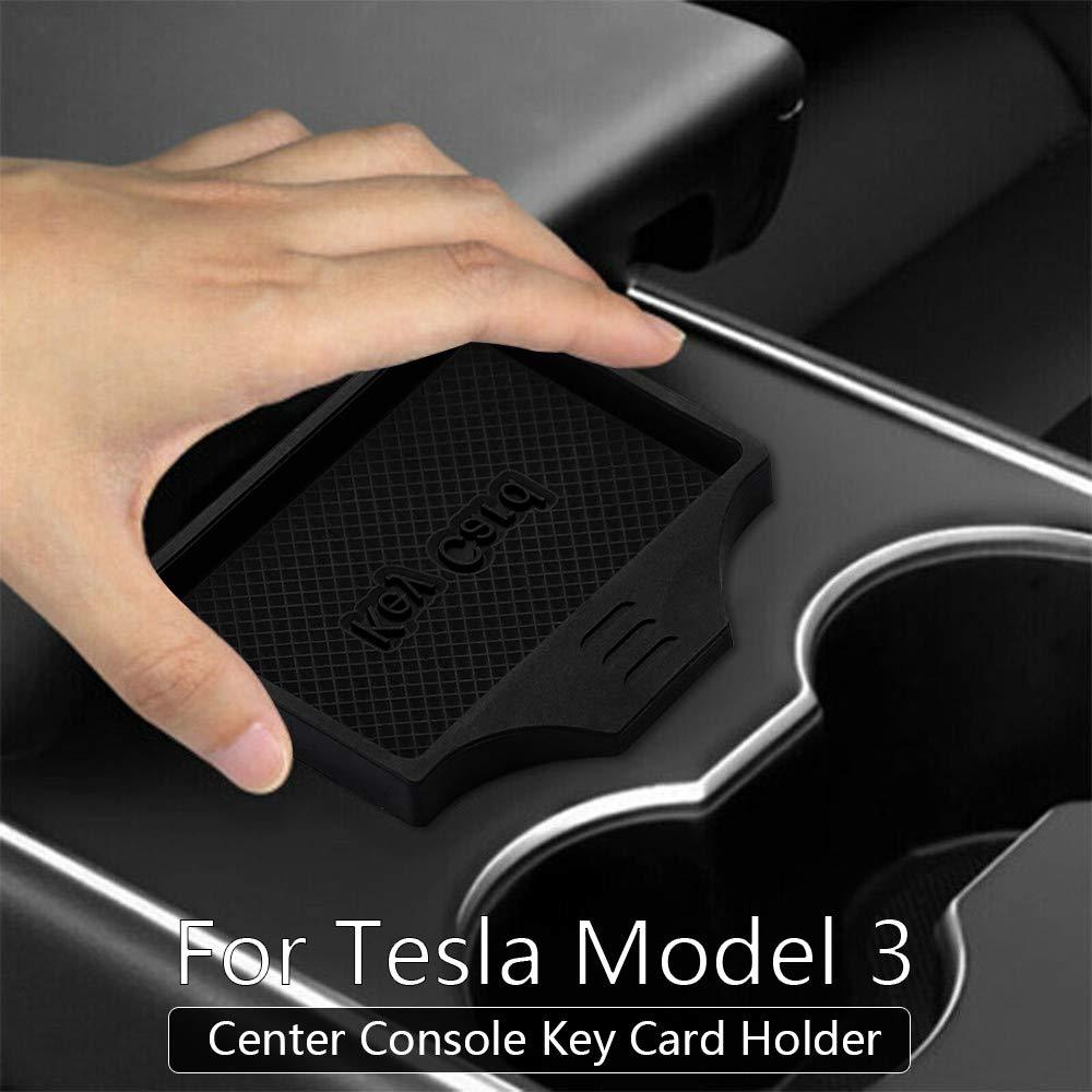 207-2020 Tesla Model 3 & Y Center Console Anti-Slip Key Card Holder