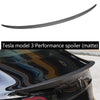 Tesla Model 3 Performance Tail Wing Rear Trunk Lid Carbon Fiber Spoiler
