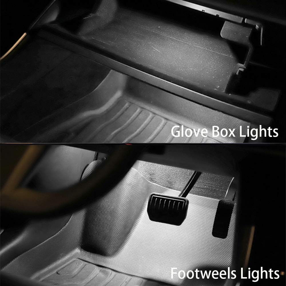 Ultra-Bright White LED Interior Lights For Tesla Model 3