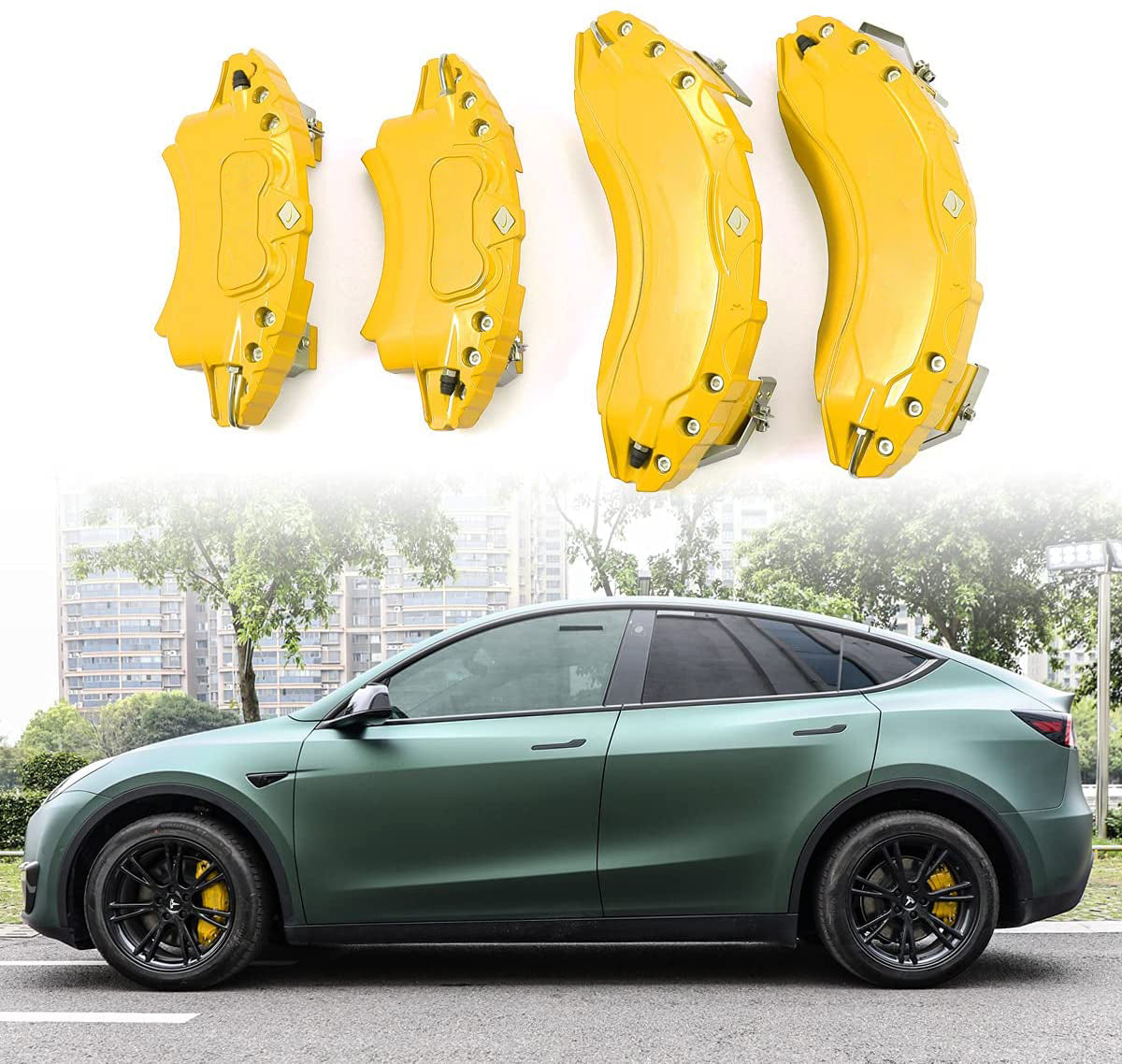 Tesla Model Y Yellow Brake Caliper Covers – The EV Shop