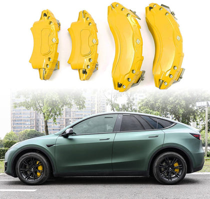 Tesla Model Y Yellow Brake Caliper Covers