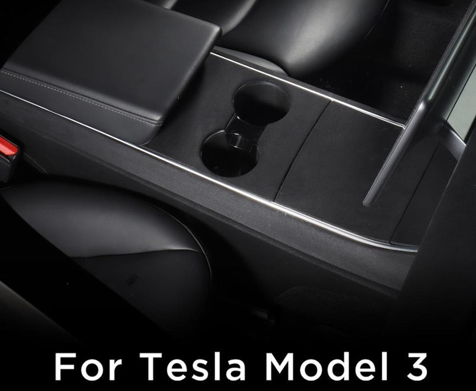 2017-2020 Tesla Model 3 & Y Alcantara Style Center Console Kit