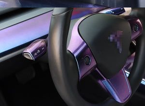 Starry Sky Chameleon Series Column Gear Shift Cover for 2017-2022 Tesla Model 3 & Y