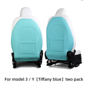 Anti-Kick Leather Seatback Protective Seat Cover Pads for Tesla Model 3 & Y