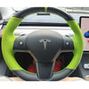 Multi Tone Carbon Fiber Leather Steering Wheel Cover for Tesla Model 3 & Y