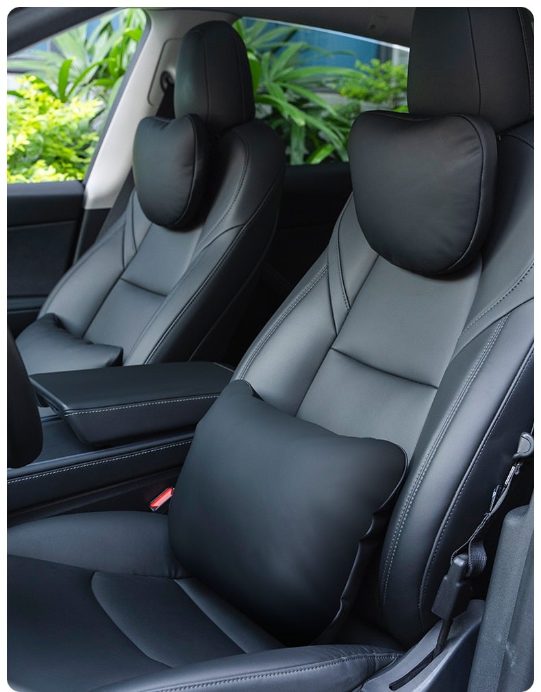 Tesla Model Y Seat Headrest Pillow Neck Lumbar Support Pillow