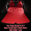 Tesla Model 3 Y Nappa Leather Rear Trunk Mat Car Protective Pad High Quality